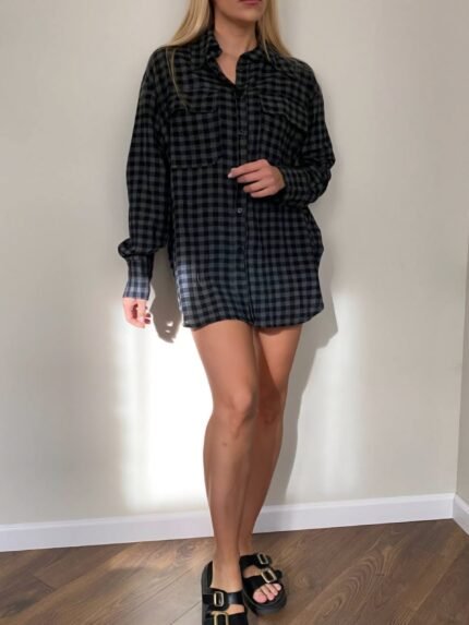 Prailginti marškiniai " Dark grey"